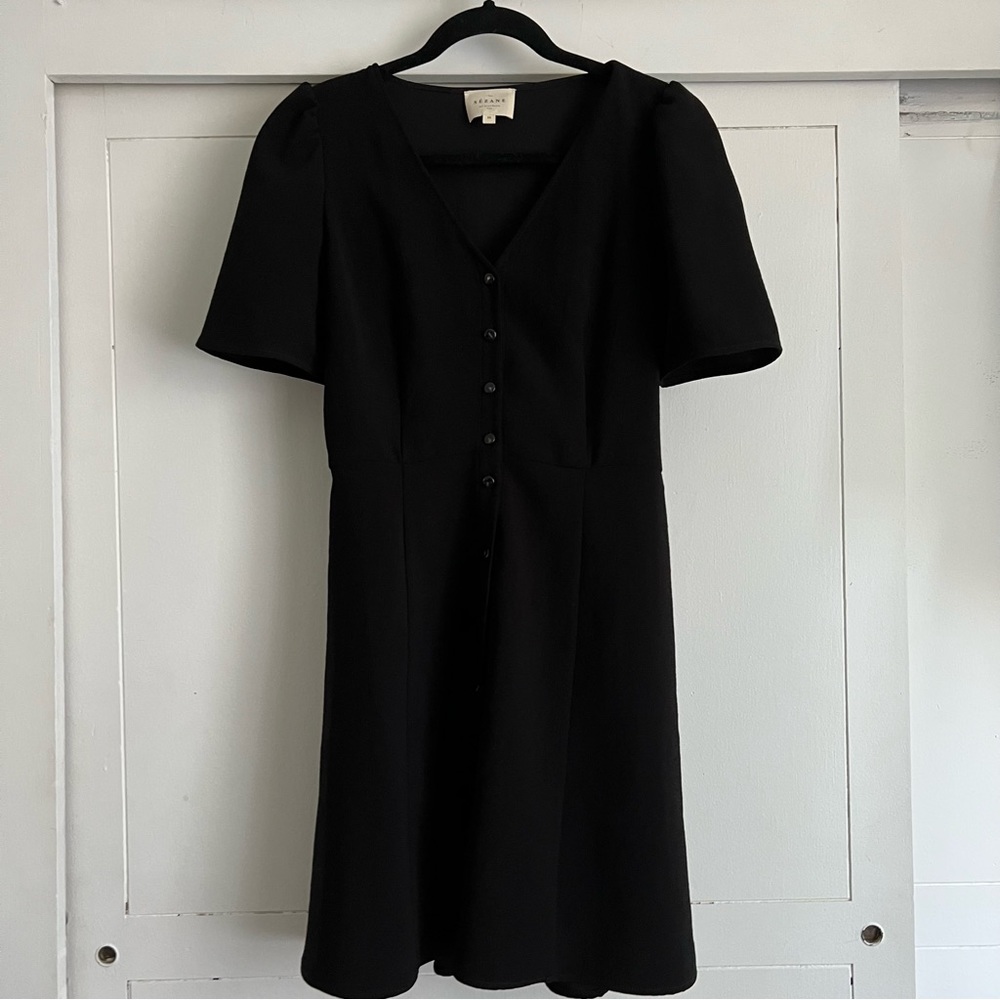 Sezane Black Dress